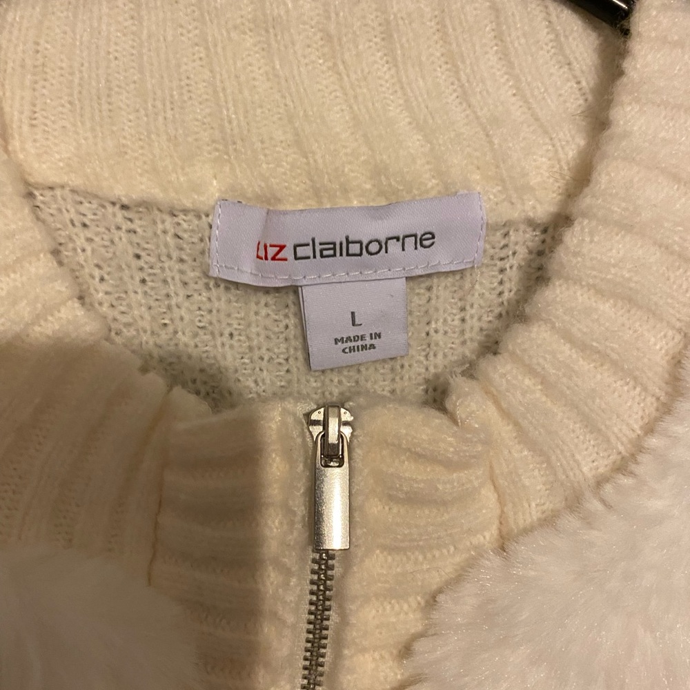 NWOT Liz Claiborne Womans High Neck Sweater Vest - Picture 4 of 10
